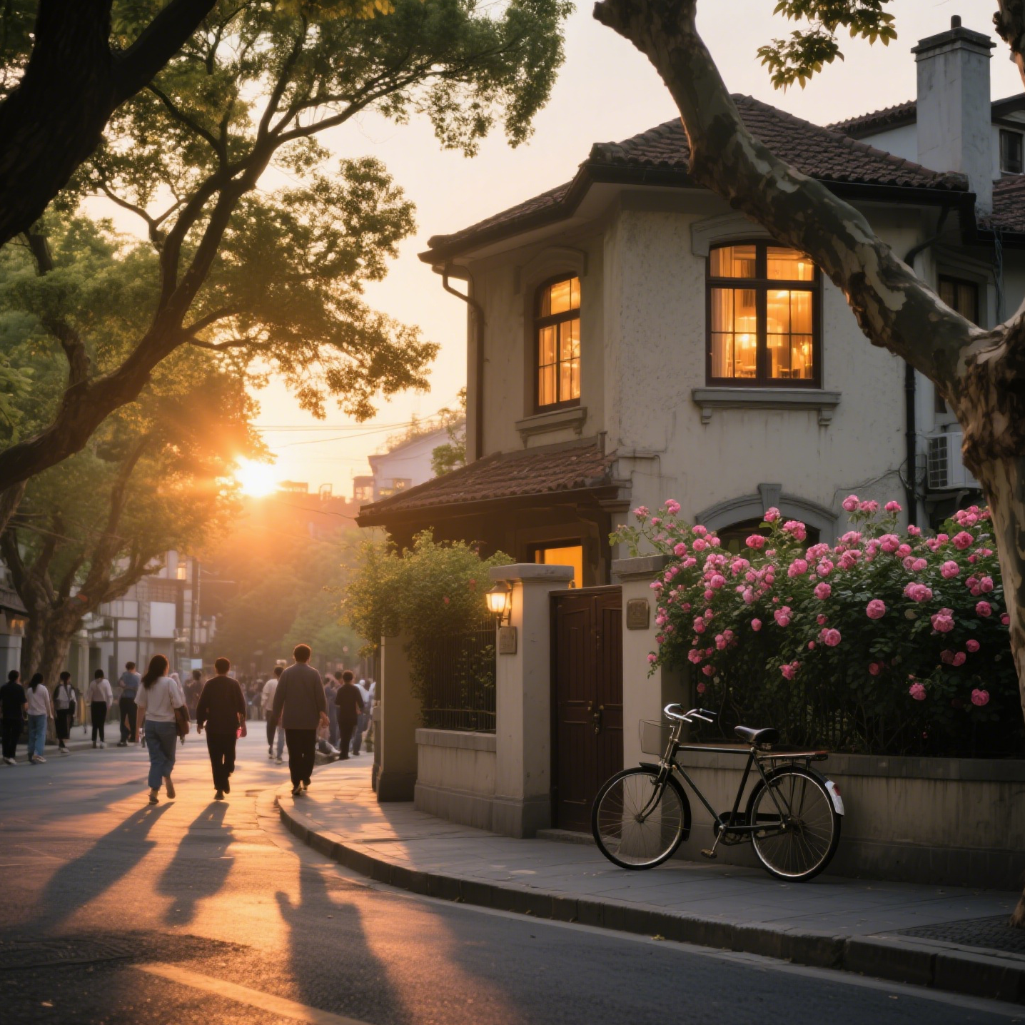 French Concession tree-lined street and vintage villa, part of 5 days in Shanghai itinerary