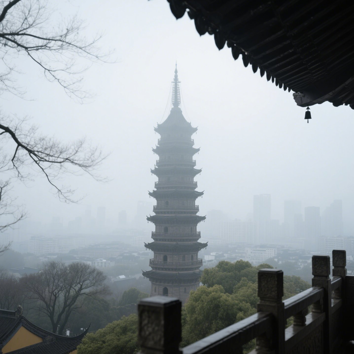 Xiangji Temple pagoda overlooking Hangzhou – featured in Hangzhou 6 day itinerary